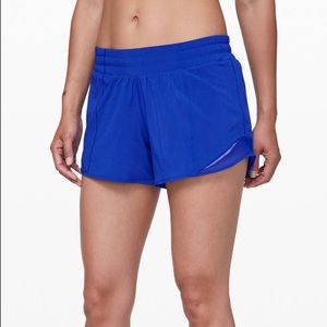 NEW Blue Lululemon Hotty Hot Shorts Size 12